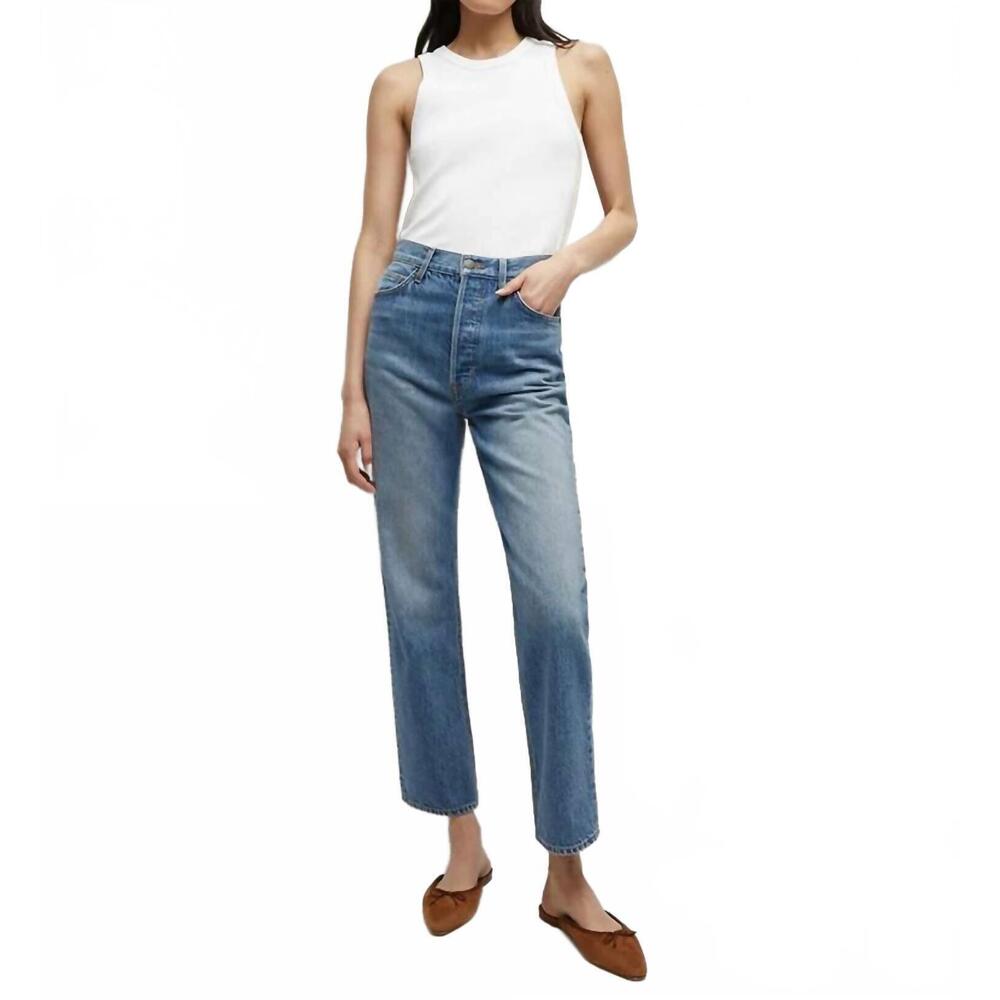 NEW VERONICA BEARD daniela ankle straight leg jean in lakeshore blush